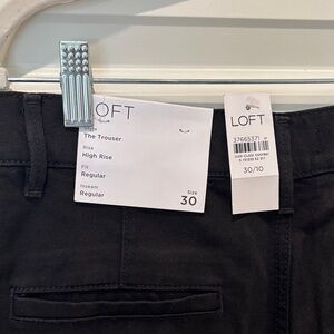LOFT Black Wide-Leg Pants